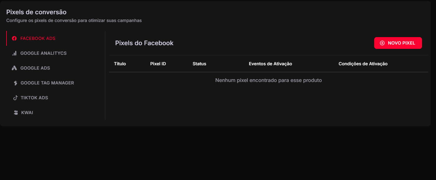 Pixels de Conversão